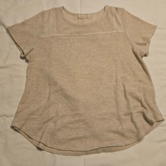 Sinuous Cream Women's short sleeve Sweater Size X-Large - Picture 1 of 4